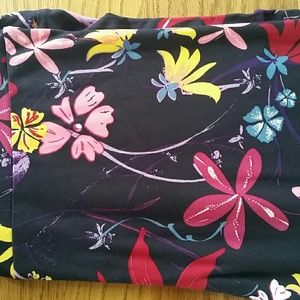 Lula roe Tc legging Black floral